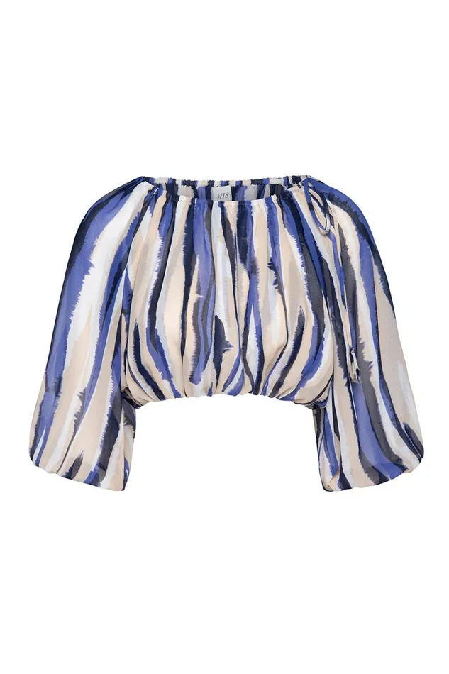 MISA Los Angeles Tops Women DALMA TOP Striped Instinct