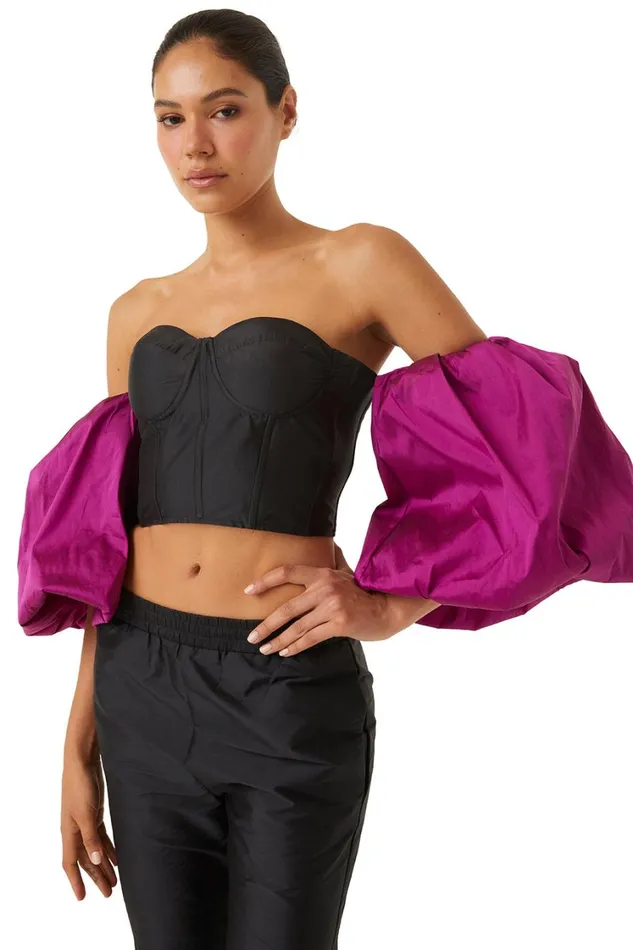 MISA Los Angeles Tops Women DITA TOP Blackmagenta