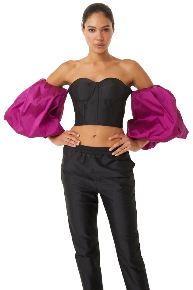 MISA Los Angeles Tops Women DITA TOP Blackmagenta