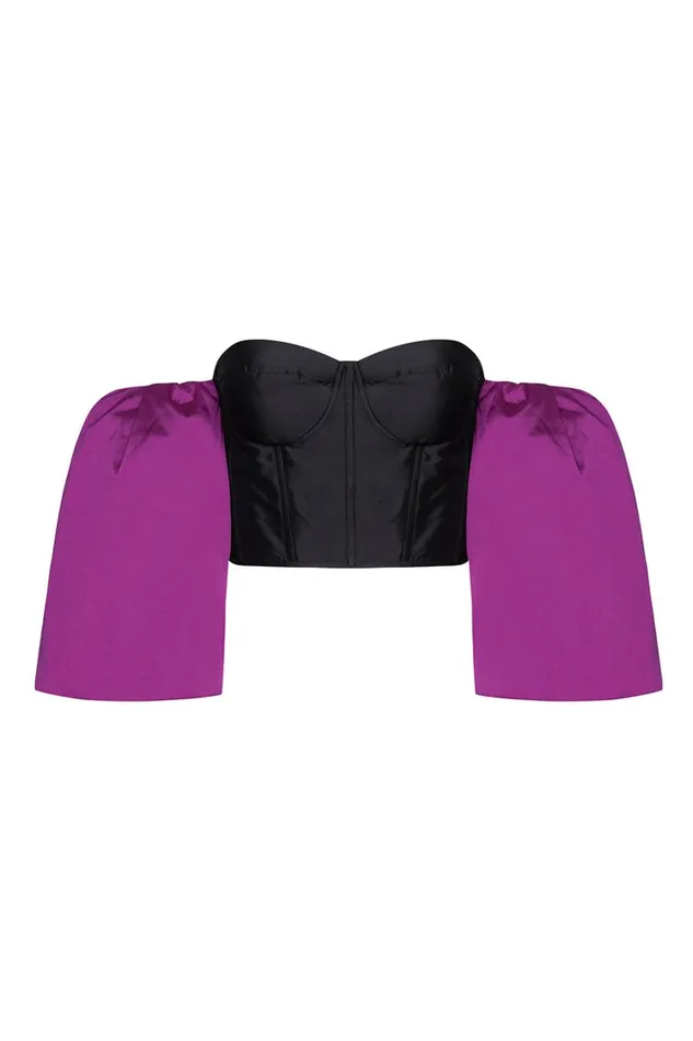 MISA Los Angeles Tops Women DITA TOP Blackmagenta