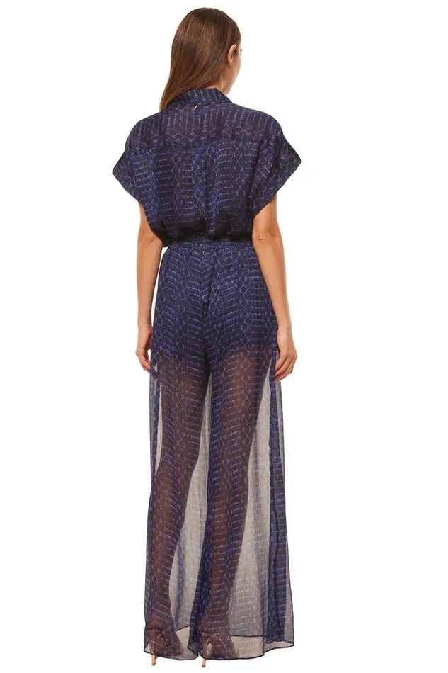 MISA Los Angeles Tops Women ERIN TOP Midnight Shibori
