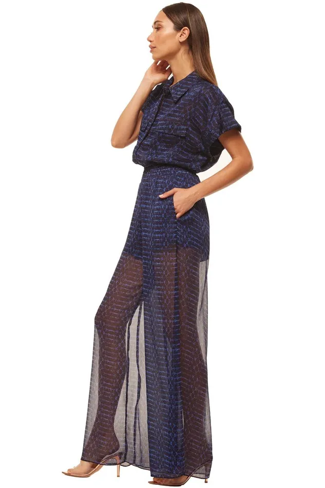 MISA Los Angeles Tops Women ERIN TOP Midnight Shibori