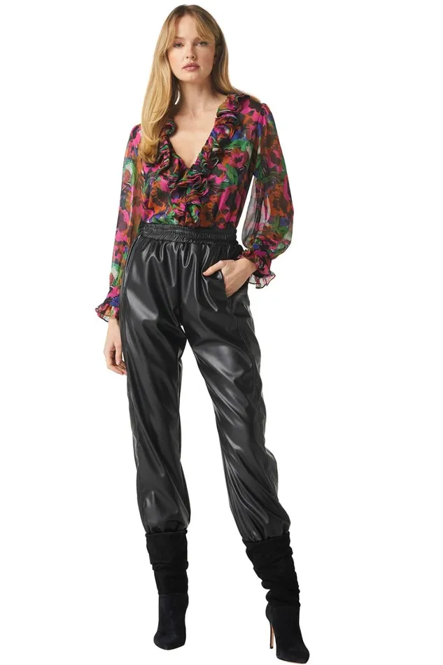 MISA Los Angeles Tops Women FLORENCE TOP Jewel Tone Flora