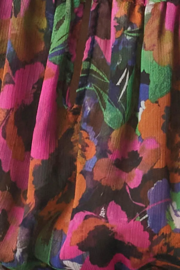 MISA Los Angeles Tops Women FLORENCE TOP Jewel Tone Flora