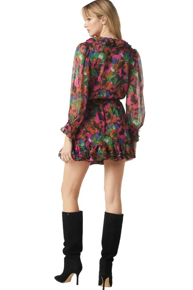 MISA Los Angeles Tops Women FLORENCE TOP Jewel Tone Flora