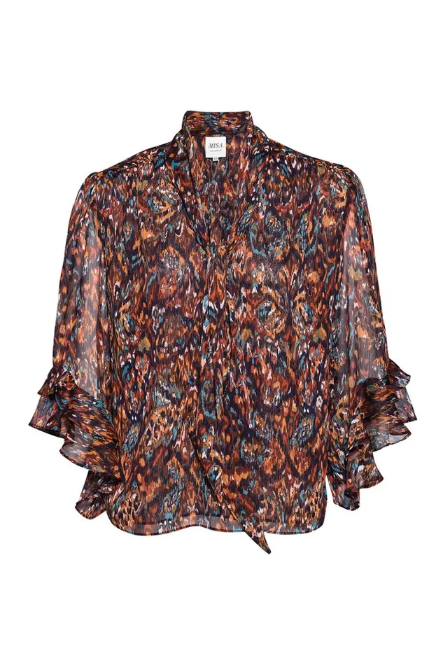 MISA Los Angeles Tops Women GIGI TOP Peacock Abstract