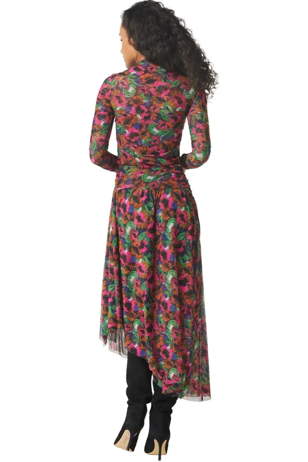 MISA Los Angeles Tops Women HAYWORTH BODYSUIT Jewel Tone Flora
