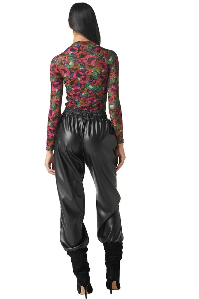 MISA Los Angeles Tops Women HAYWORTH BODYSUIT Jewel Tone Flora