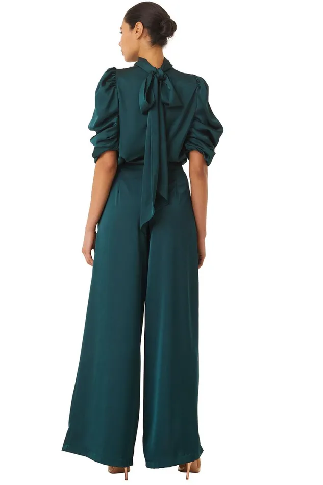MISA Los Angeles Tops Women LUELLA TOP Black Satin