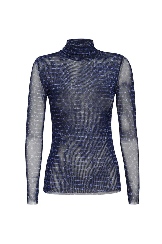 MISA Los Angeles Tops Women NADJA TOP Midnight Shibori