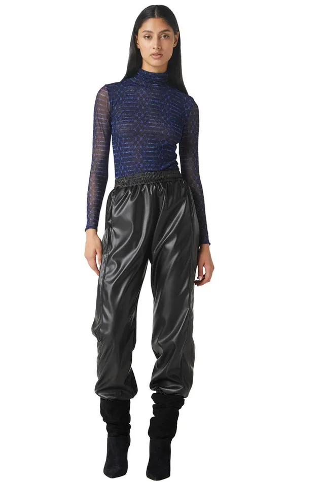 MISA Los Angeles Tops Women NADJA TOP Midnight Shibori
