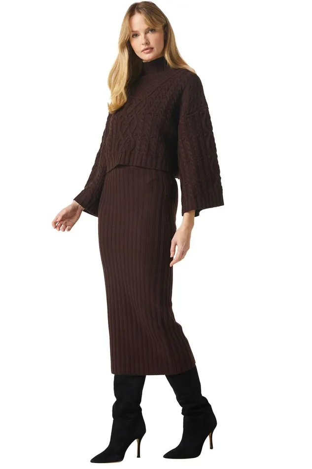 MISA Los Angeles Tops Women OONA SWEATER Hunter Green