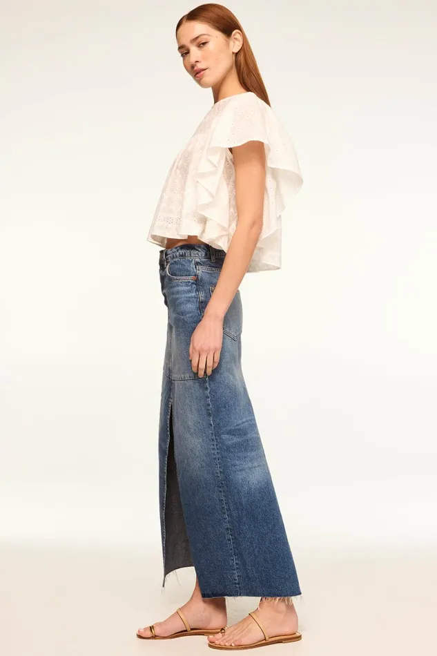 MISA Los Angeles Tops Women PENELOPE TOP White Eyelet