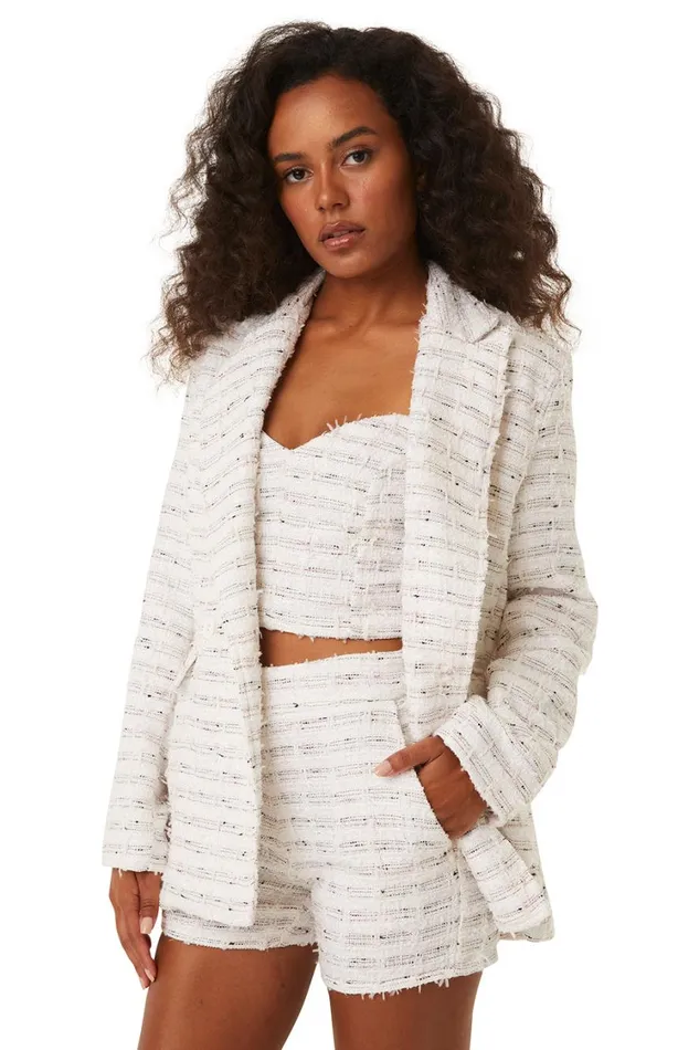 MISA Los Angeles Tops Women PENNY BLAZER Winter White