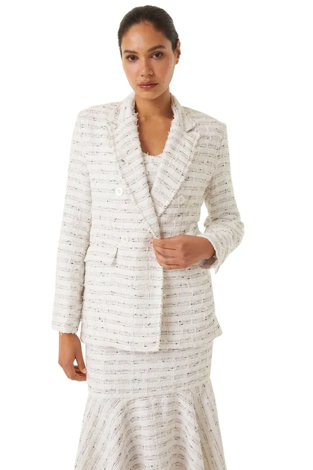 MISA Los Angeles Tops Women PENNY BLAZER Winter White