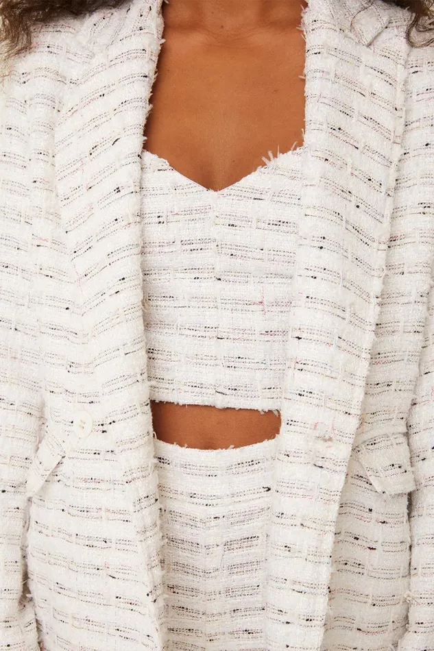 MISA Los Angeles Tops Women PENNY BLAZER Winter White