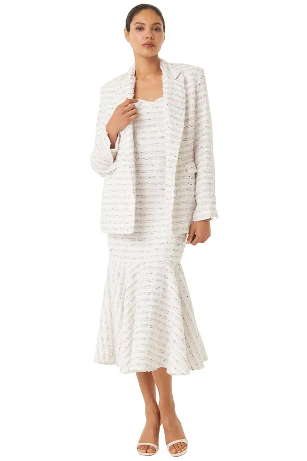MISA Los Angeles Tops Women PENNY BLAZER Winter White