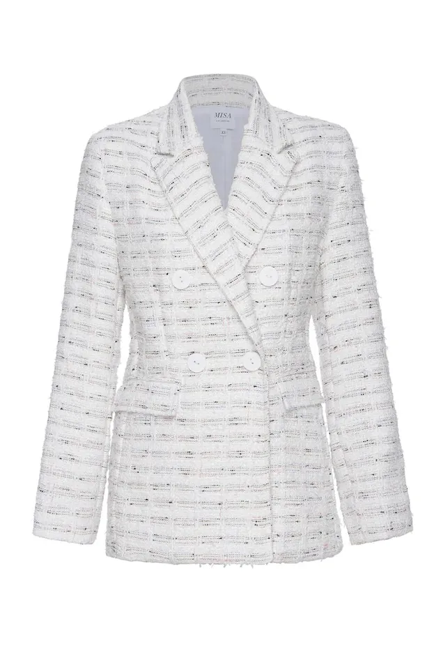MISA Los Angeles Tops Women PENNY BLAZER Winter White