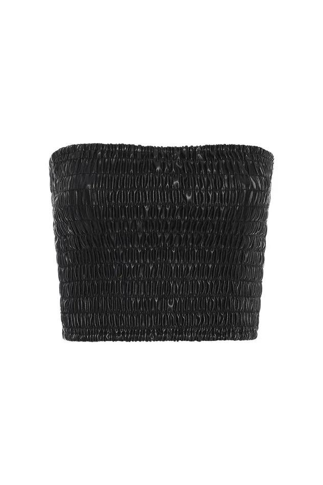 MISA Los Angeles Tops Women ROKSANA BANDEAU Black