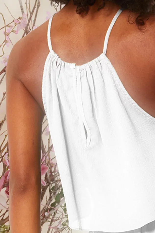 MISA Los Angeles Tops Women SAANA TOP White