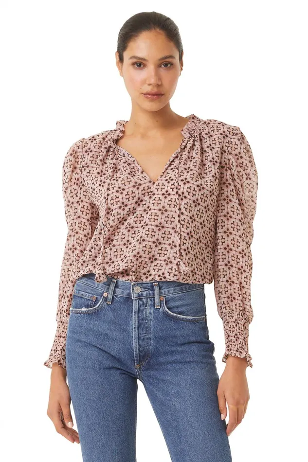 MISA Los Angeles Tops Women SIENA TOP Warm Winter Tile