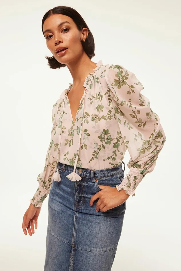 MISA Los Angeles Tops Women SIENA TOP White Sage Botanica