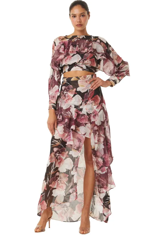 MISA Los Angeles Tops Women SILVANA TOP Flora Tropical Mix