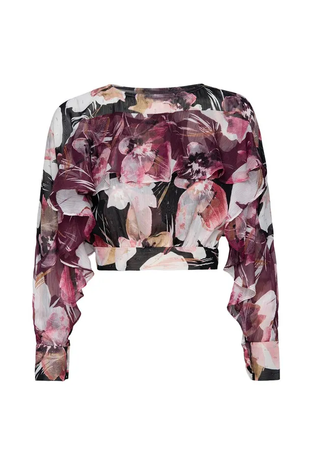 MISA Los Angeles Tops Women SILVANA TOP Flora Tropical Mix