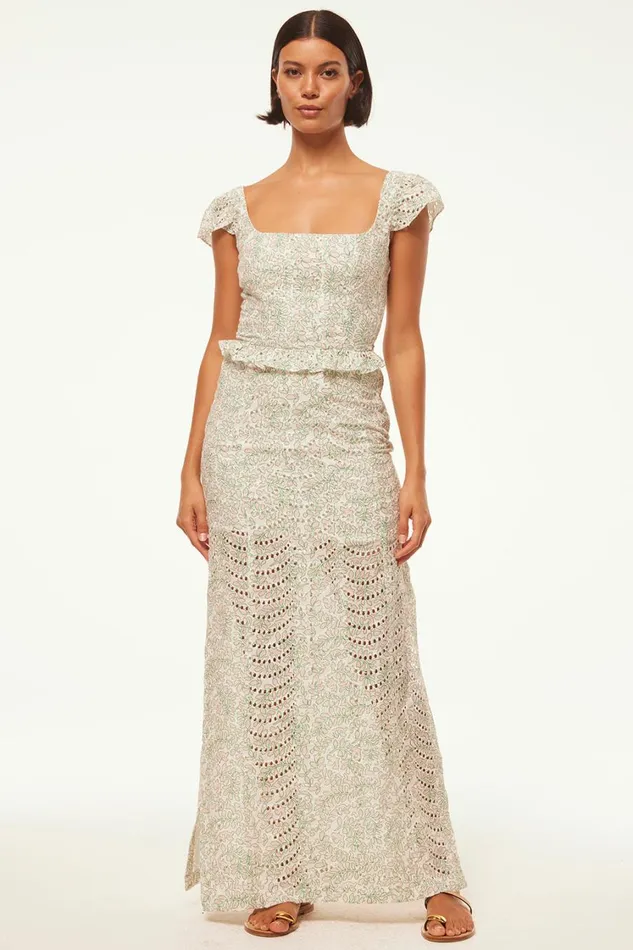 MISA Los Angeles Tops Women SORA TOP Dewdrop Eyelet