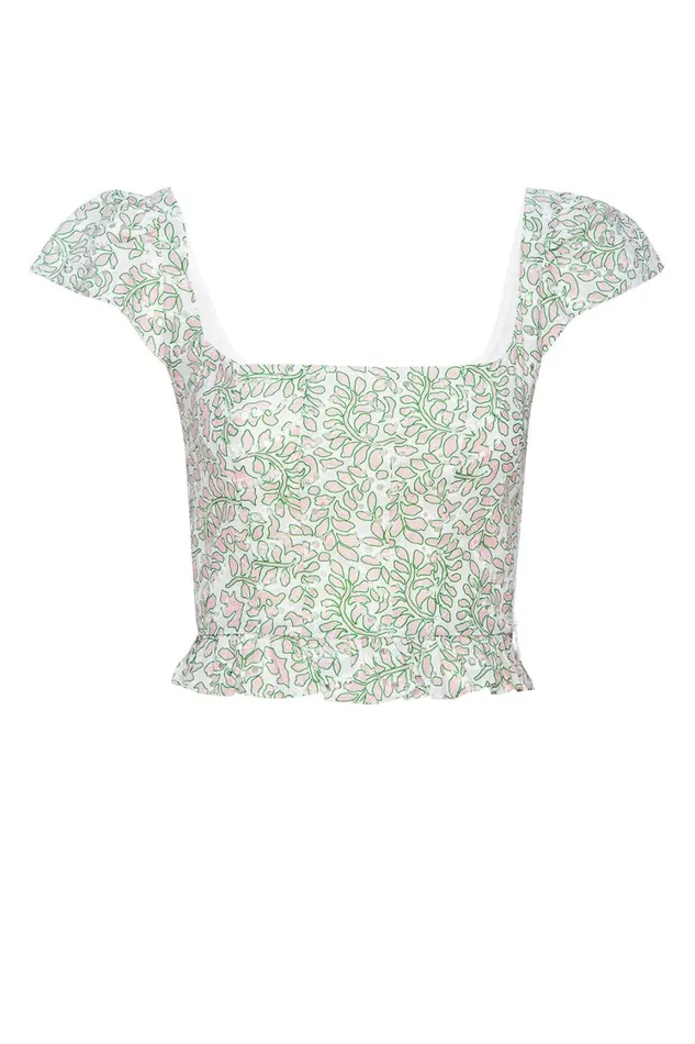 MISA Los Angeles Tops Women SORA TOP Dewdrop Eyelet