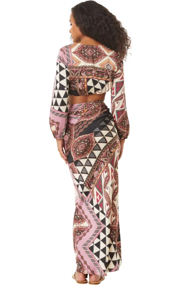 MISA Los Angeles Tops Women VALA TOP Leonardo Patchwork