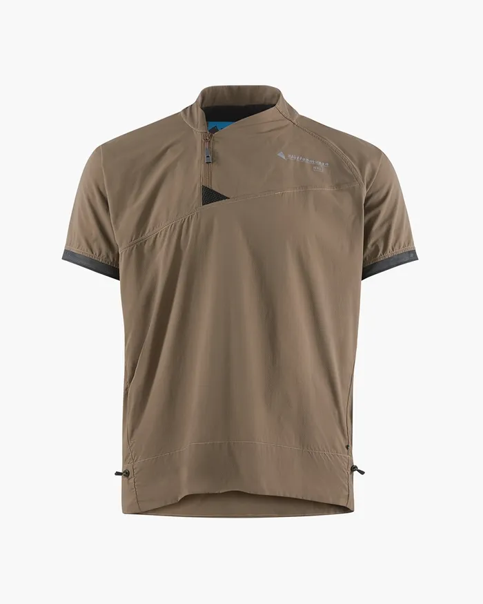 Nal 74 Levitend Active Tee Dark Khaki Men Klttermusen TShirts