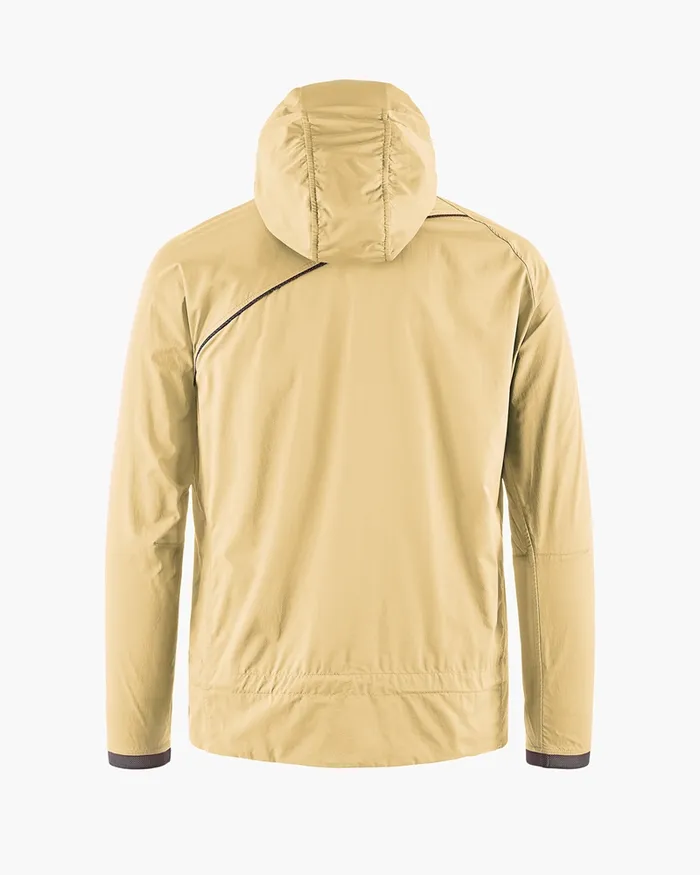 Nal Hooded Windbreaker Jacket Chaya Sand Men Klttermusen Wind Resistant Jackets