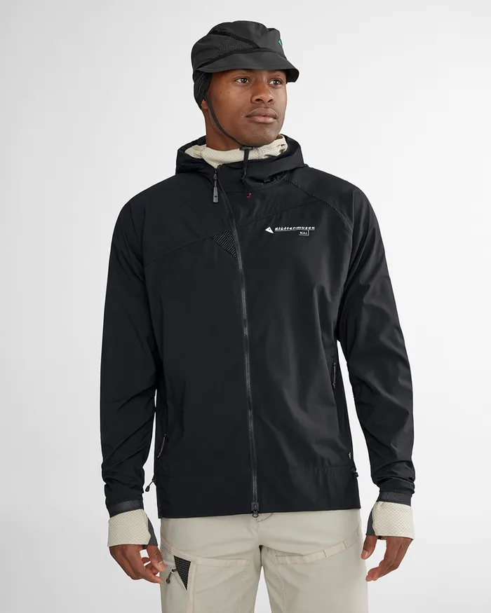 Nal Hooded Windbreaker Jacket Chaya Sand Men Klttermusen Wind Resistant Jackets