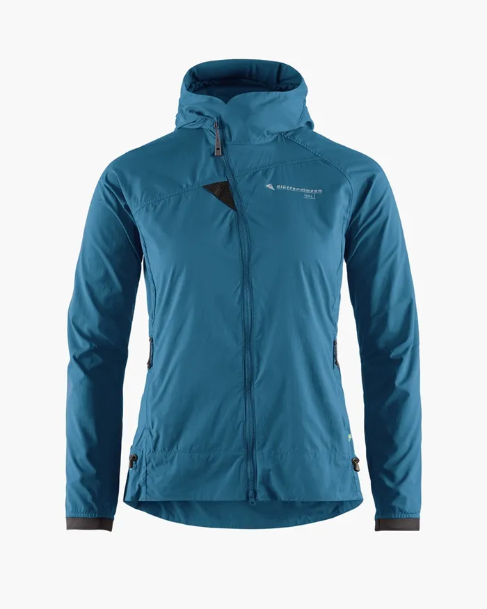 Nal Hooded Windbreaker Jacket Monkshood Blue Women Klttermusen Wind Resistant Jackets Nal Hooded Windbreaker Jacket Monkshood Blue Women Klttermusen Wind Resistant Jackets