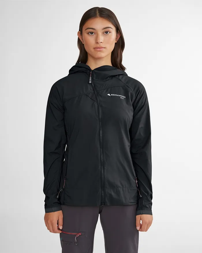Nal Hooded Windbreaker Jacket Monkshood Blue Women Klttermusen Wind Resistant Jackets