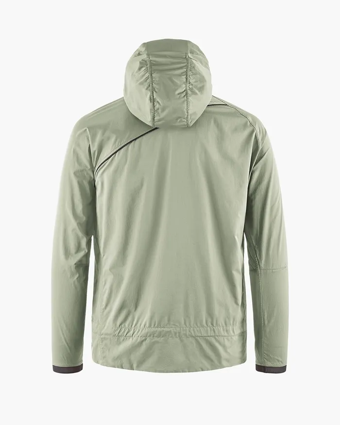 Nal Hooded Windbreaker Jacket Swamp Green Men Klttermusen Wind Resistant Jackets