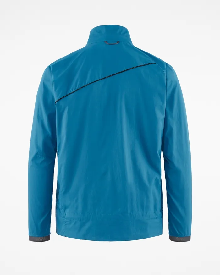 Nal Windbreaker Jacket Blue Sapphire Men Klttermusen Wind Resistant Jackets