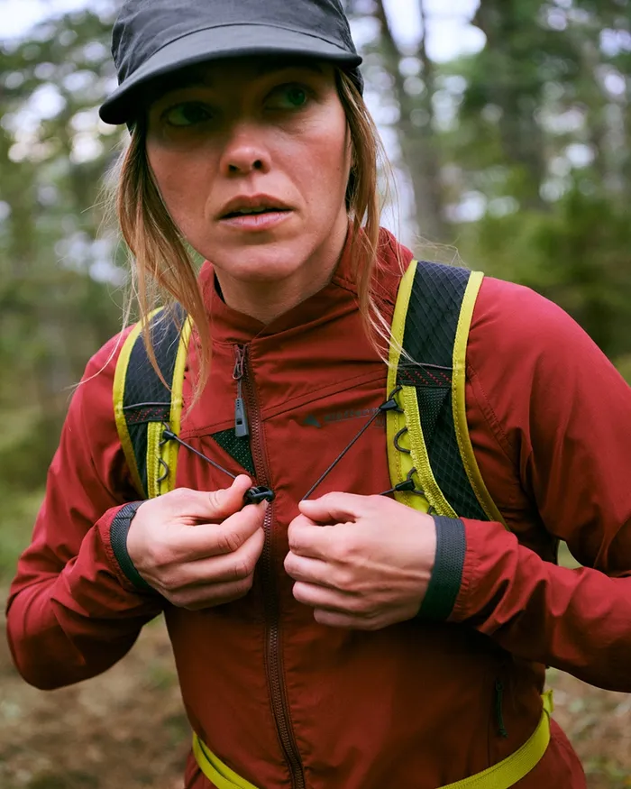 Nal Windbreaker Jacket Burnt Russet Women Klttermusen Wind Resistant Jackets