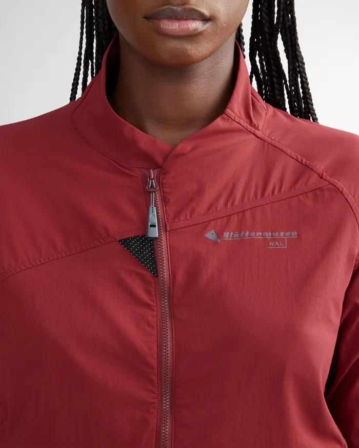 Nal Windbreaker Jacket Burnt Russet Women Klttermusen Wind Resistant Jackets