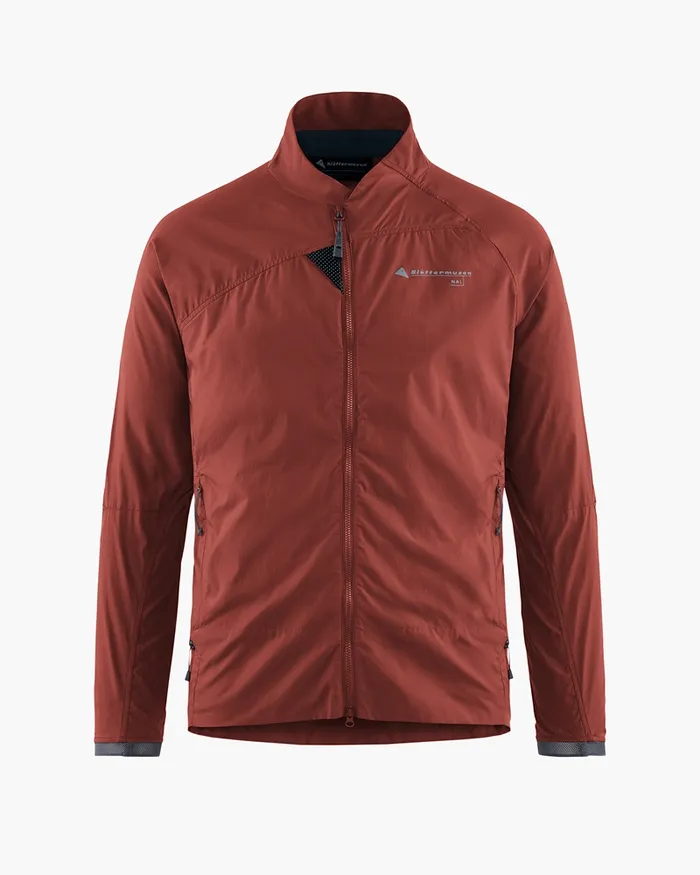 Nal Windbreaker Jacket Madder Red Men Klttermusen Wind Resistant Jackets