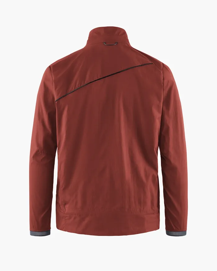 Nal Windbreaker Jacket Madder Red Men Klttermusen Wind Resistant Jackets