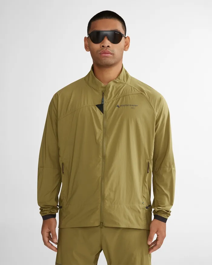 Nal Windbreaker Jacket Meadow Green Men Klttermusen Wind Resistant Jackets