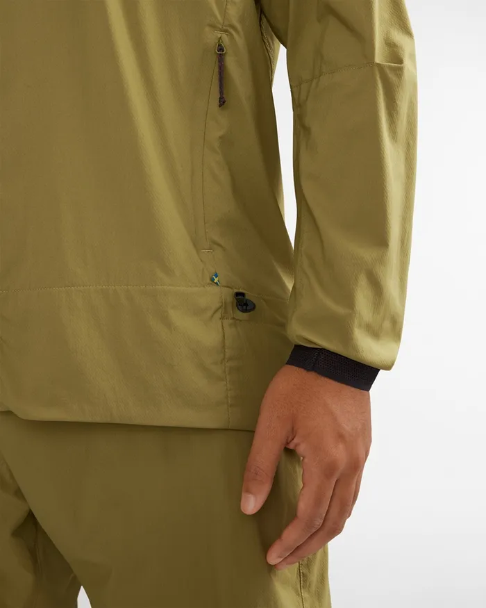 Nal Windbreaker Jacket Meadow Green Men Klttermusen Wind Resistant Jackets