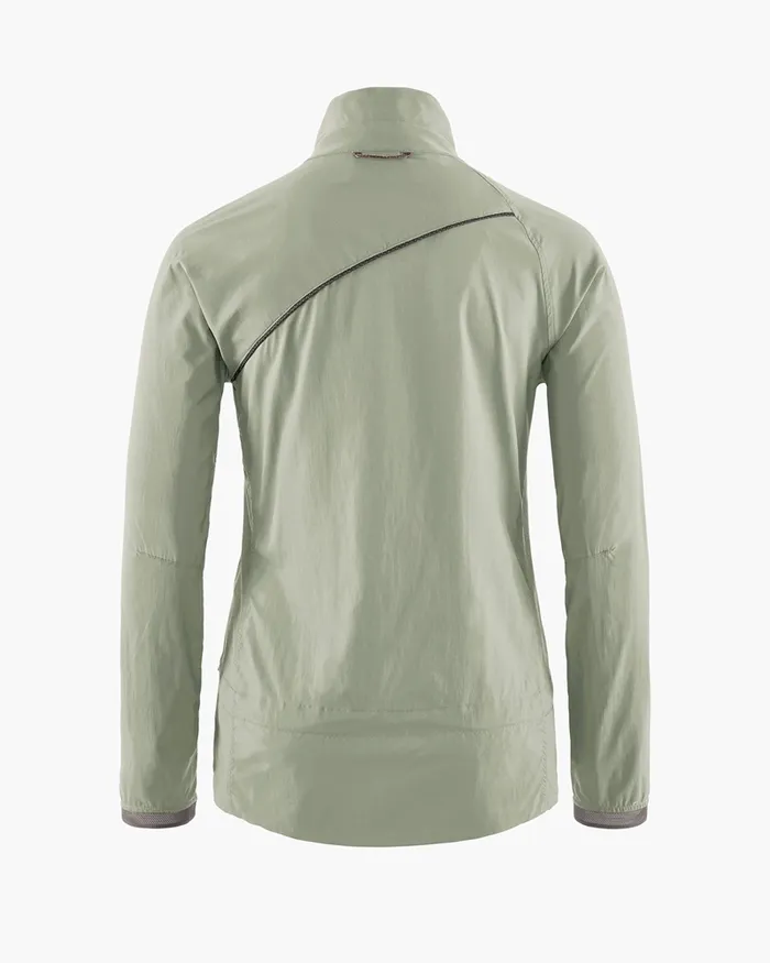 Nal Windbreaker Jacket Swamp Green Women Klttermusen Wind Resistant Jackets