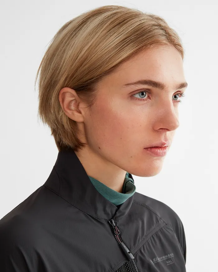 Nal Windbreaker Jacket Swamp Green Women Klttermusen Wind Resistant Jackets