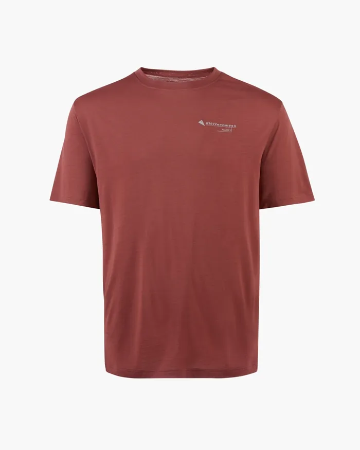 Narfi Short Sleeve Tee Barn Red Men Klttermusen TShirts