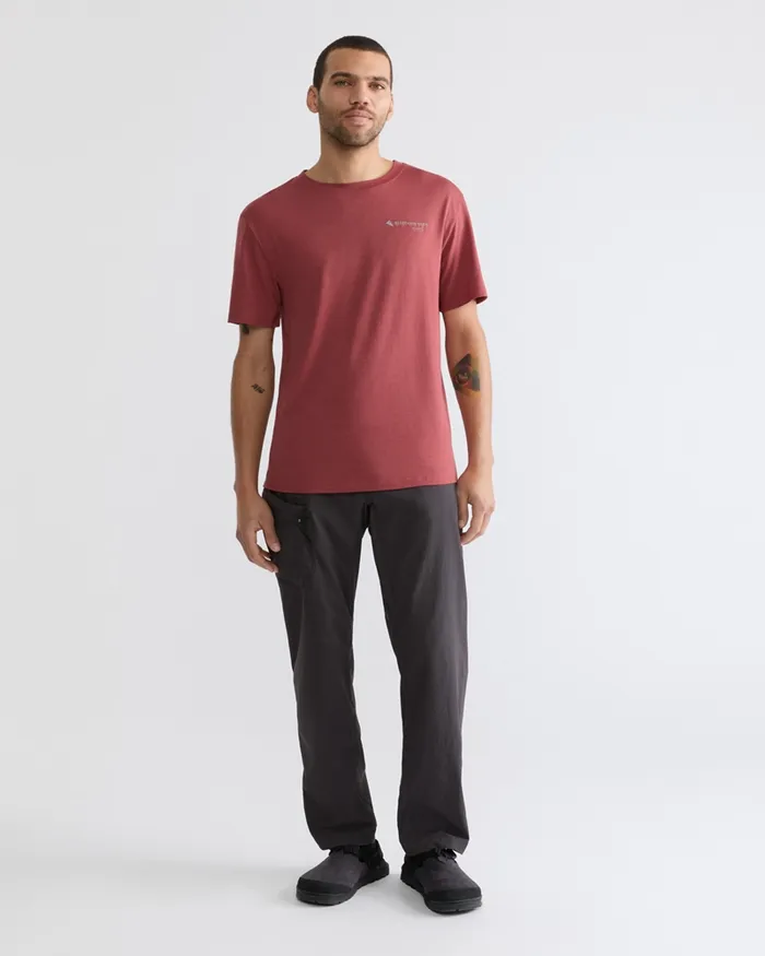 Narfi Short Sleeve Tee Barn Red Men Klttermusen TShirts