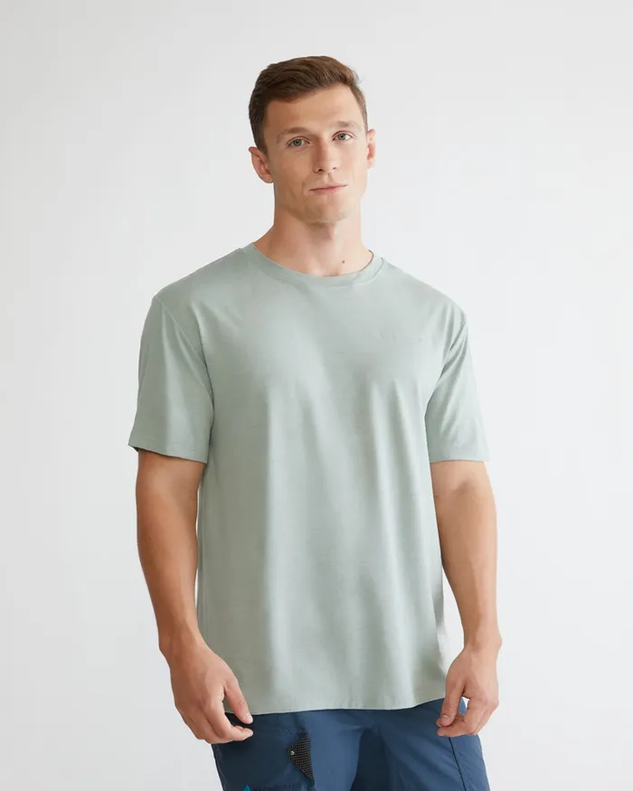 Narfi Short Sleeve Tee Fluorite Grey Men Klttermusen TShirts