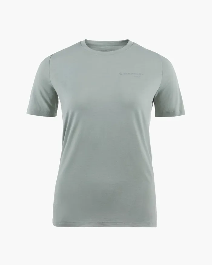 Narfi Short Sleeve Tee Fluorite Grey Women Klttermusen TShirts